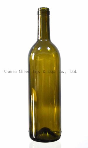750ml tummanvihreää lasipullo Bordeaux (PT750-1041B en)